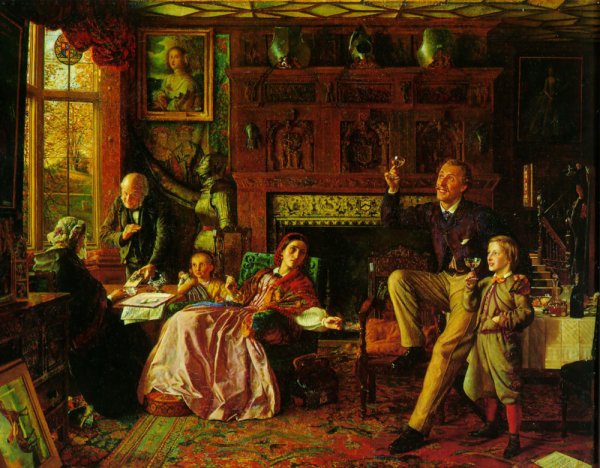 Main Product Photo of The Last Day in the Old Home Painting by Robert Braithwaite Martineau