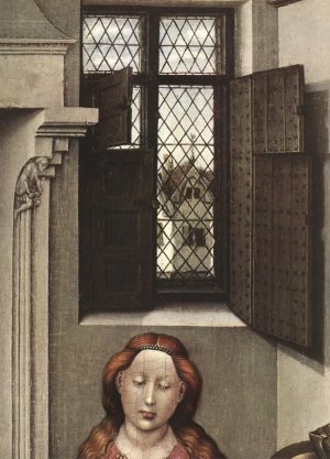 Madonna with the Child Detail by Robert Campin Oil Painting