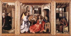 Merode Altarpiece Oil painting by Robert Campin