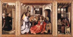 Merode Altarpiece by Robert Campin - Oil Painting Reproduction