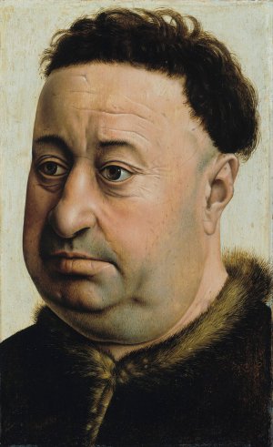 Portrait of a Fat Man by Robert Campin Oil Painting