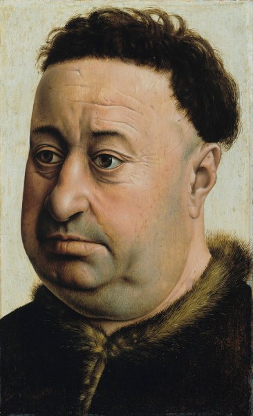 Main Product Photo of Portrait of a Fat Man Painting by Robert Campin