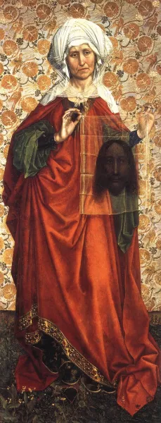 St Veronica Oil painting by Robert Campin
