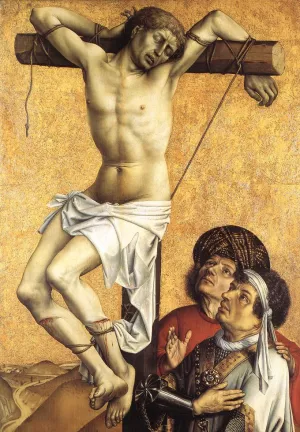 The Crucified Thief by Robert Campin - Oil Painting Reproduction