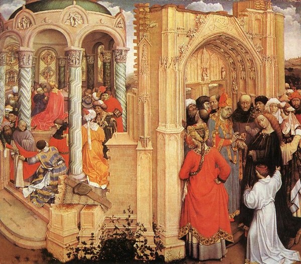 Main Product Photo of The Marriage of Mary Painting by Robert Campin
