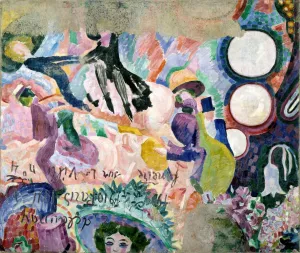 Carousel of Pigs by Robert Delaunay Oil Painting