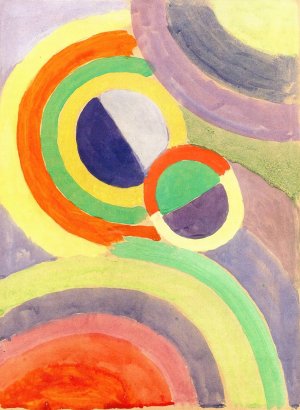 Composition by Robert Delaunay Oil Painting