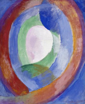 Formes circulaires, lune no. 1 by Robert Delaunay Oil Painting