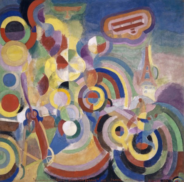 Main Product Photo of Homage to Bleriot  Painting by Robert Delaunay