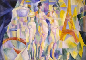 La ville de Paris by Robert Delaunay Oil Painting