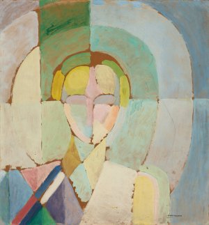 Portrait De Madame Heim by Robert Delaunay Oil Painting