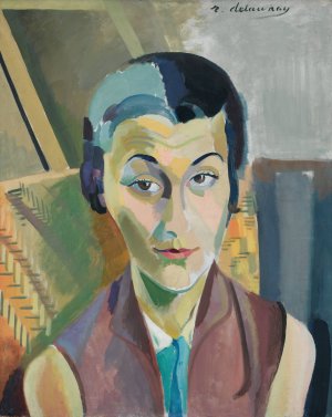 Portrait De Maria Lani by Robert Delaunay Oil Painting