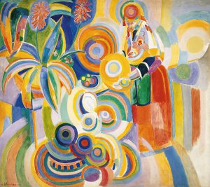 Portuguese Woman by Robert Delaunay Oil Painting