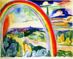 Rainbow by Robert Delaunay Oil Painting