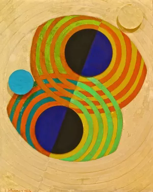 Relief; Rhythms by Robert Delaunay Oil Painting