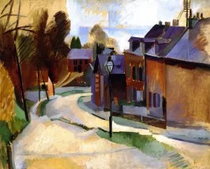 Road in Laon by Robert Delaunay Oil Painting
