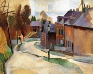 Route De Laon by Robert Delaunay Oil Painting