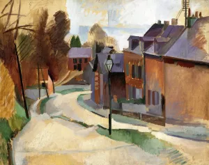 Route De Laon by Robert Delaunay Oil Painting