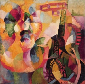Soleil, tour, aeroplane by Robert Delaunay Oil Painting