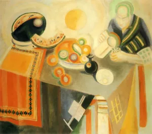 The Bowl by Robert Delaunay Oil Painting