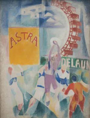 The Cardiff Team by Robert Delaunay Oil Painting