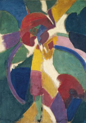 Woman with a Parasol by Robert Delaunay Oil Painting