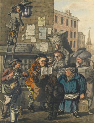 Intelligence On The Peace by Robert Dighton Oil Painting