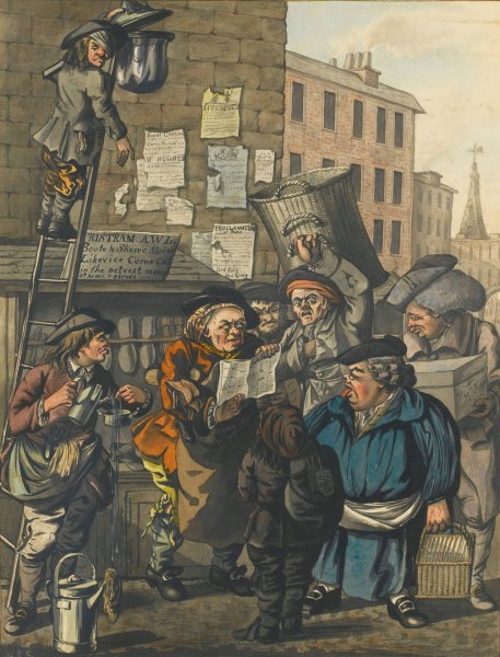 Intelligence On The Peace by Robert Dighton - Hand-Painted Oil Painting Reproduction