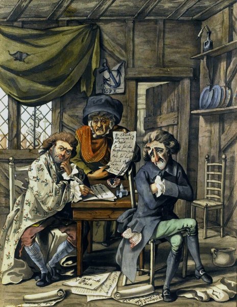 Out Of Place by Robert Dighton - Hand-Painted Oil Painting Reproduction