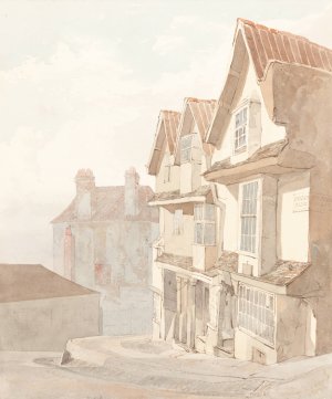 Street with Buildings by Robert Dixon Oil Painting