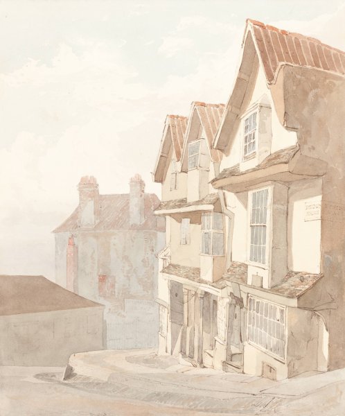Street with Buildings by Robert Dixon - Hand-Painted Oil Painting Reproduction