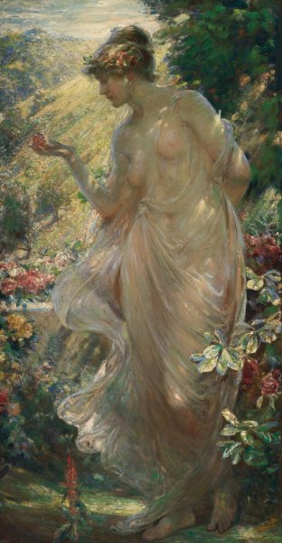 The Butterfly by Robert Fowler - Hand-Painted Oil Painting Reproduction
