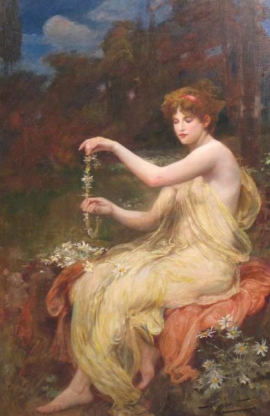 Main Product Photo of The Necklace Painting by Robert Fowler