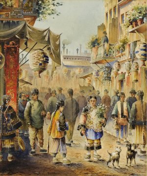 Chinese New Year by Robert Frederick Blum Oil Painting