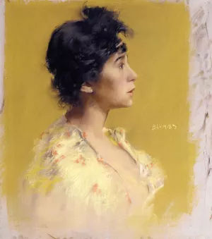 Flora de Stephano, The Artist's Model by Robert Frederick Blum - Oil Painting Reproduction