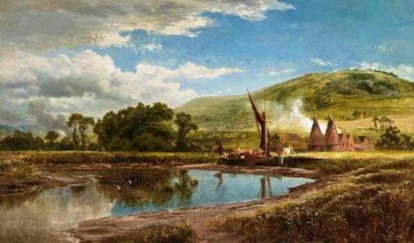 Main Product Photo of On the Medway Painting by Robert Gallon