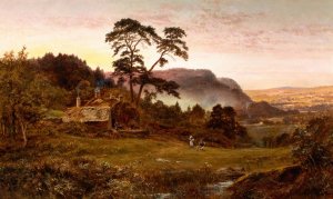 The Valley of Llanrwst by Robert Gallon Oil Painting