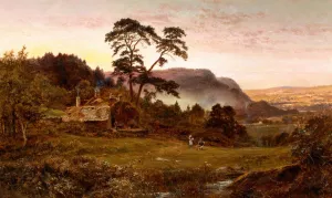 The Valley of Llanrwst by Robert Gallon Oil Painting
