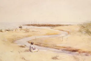 Carnoustie Bay by Robert Gemmell Hutchison - Oil Painting Reproduction