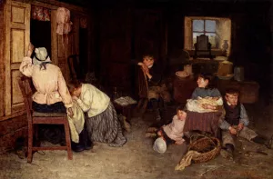 The Pathos of Life by Robert Gemmell Hutchison - Oil Painting Reproduction