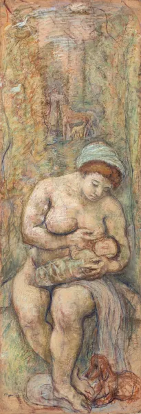 Mother Oil painting by Robert Genin