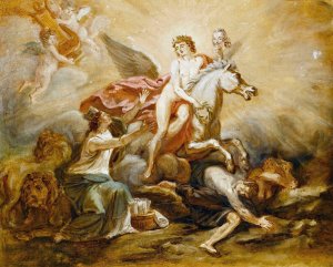 Allegorie a la gloire de Voltaire by Robert-Guillaume Dardel Oil Painting