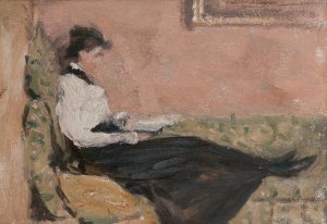 Bessie H. At 11 Durocher St. by Robert Harris Oil Painting