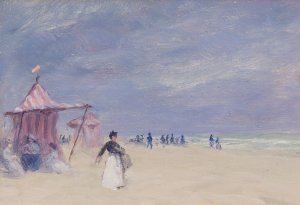 Paris Plage by Robert Harris Oil Painting