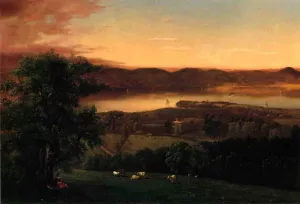 View of the Hudson from Sing-Sing, New York painting by Robert Havell Jr.