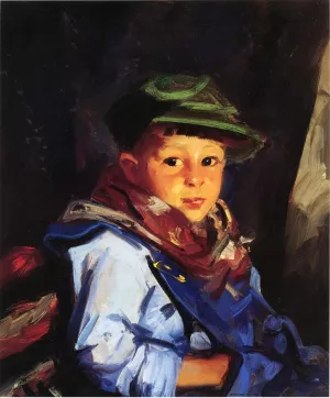 Boy with a Green Cap also known as Chico by Robert Henri - Oil Painting Reproduction