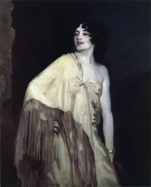 Dancer in a Yellow Shawl Oil painting by Robert Henri