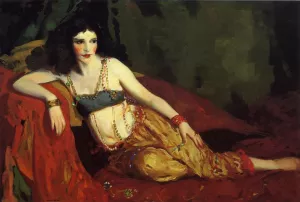 Dancer of Delhi Betalo Rubino Oil painting by Robert Henri