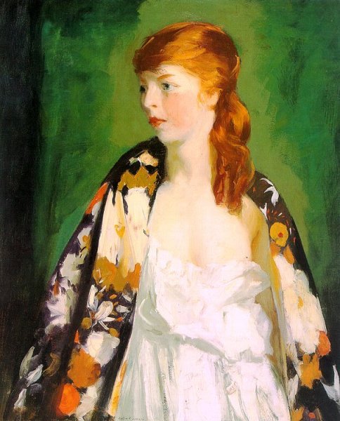 Edna by Robert Henri - Hand-Painted Oil Painting Reproduction