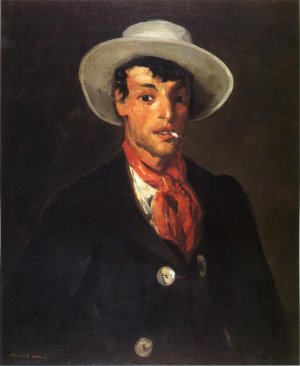 Gypsy with Cigarette Oil painting by Robert Henri